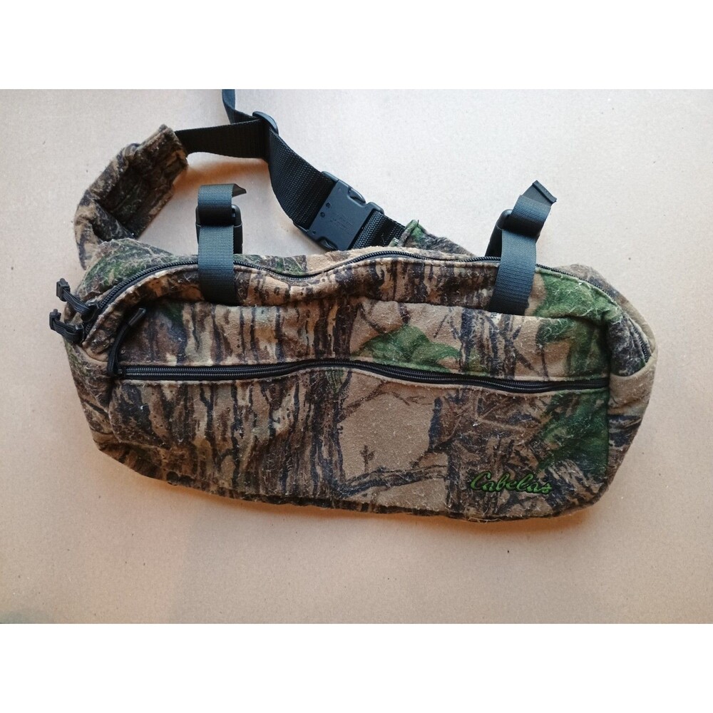 Cabela’s Mossy Oak Camo Flannel Hunting Fanny Pack Lumbar Bag